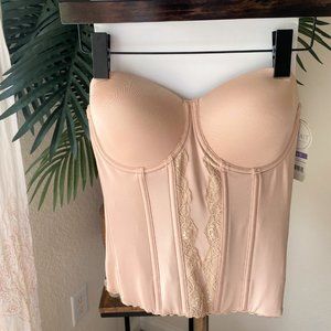 NWT Lace Bustier Nude 36D